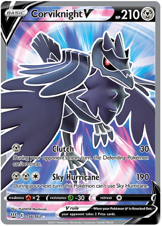 Corviknight V (156/163) [Sword & Shield: Battle Styles] | Anubis Games and Hobby