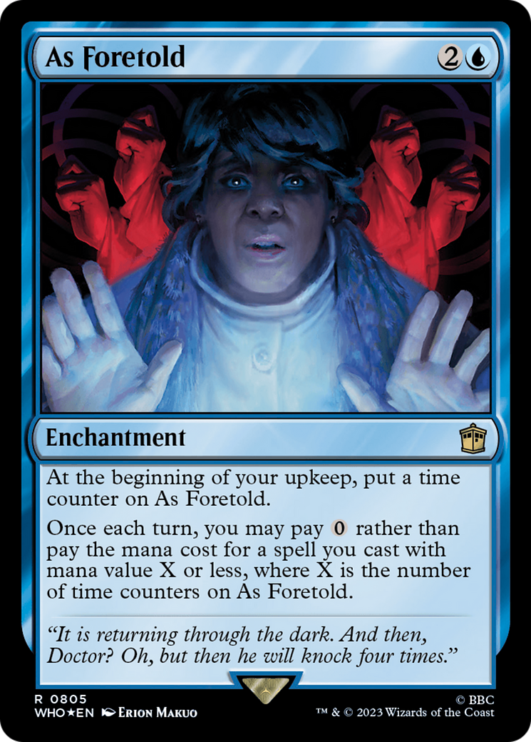 As Foretold (Surge Foil) [Doctor Who] | Anubis Games and Hobby