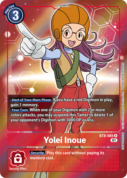 Yolei Inoue [BT8-085] (Alternative Art - Box Topper) [New Awakening] | Anubis Games and Hobby