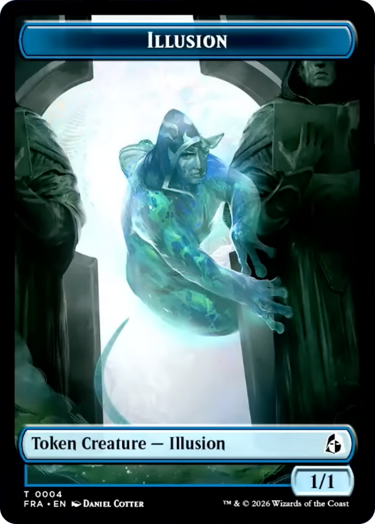 Illusion // Jace Double-Sided Token [Reality Fracture Tokens] | Anubis Games and Hobby