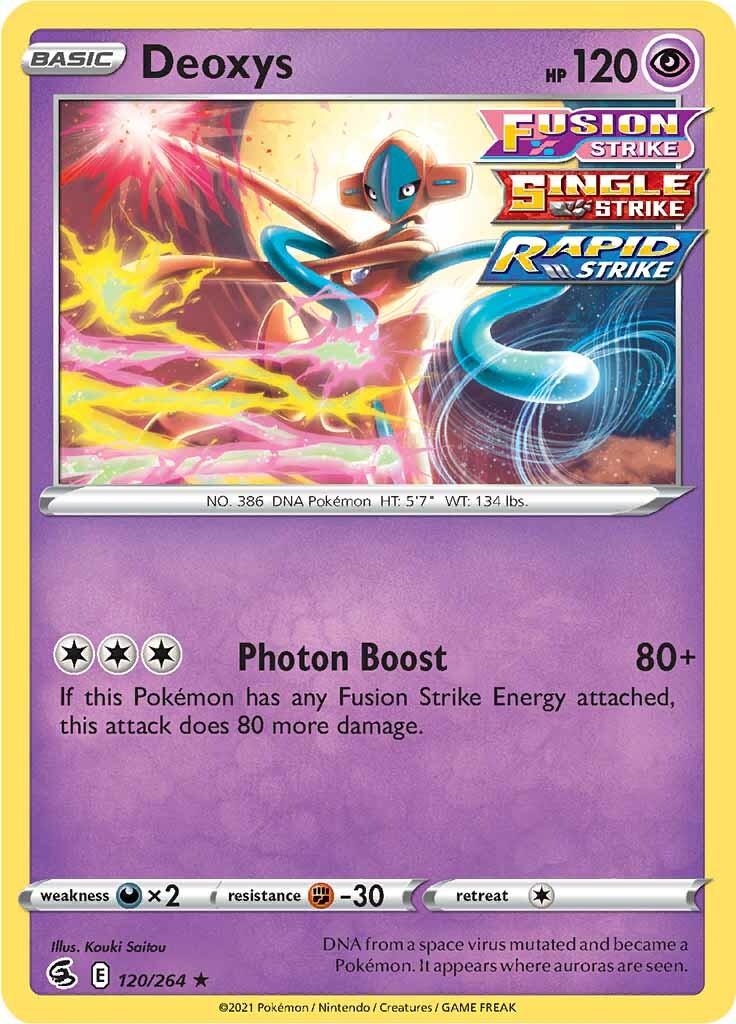 Deoxys (120/264) [Sword & Shield: Fusion Strike] | Anubis Games and Hobby