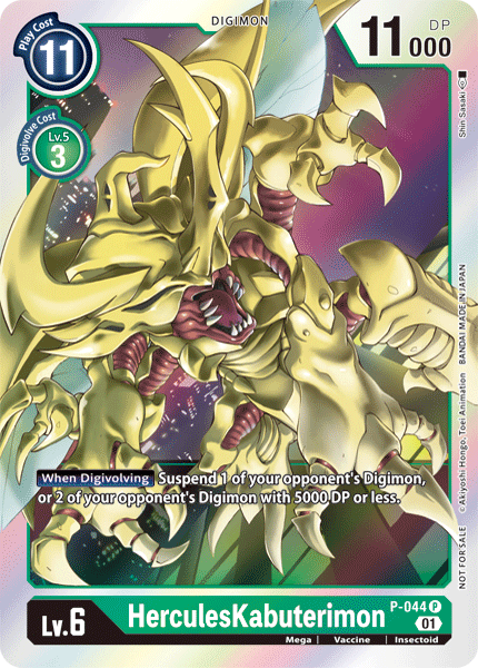 HerculesKabuterimon [P-044] [Promotional Cards] | Anubis Games and Hobby