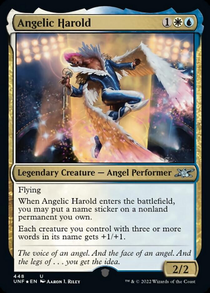 Angelic Harold (Galaxy Foil) [Unfinity] | Anubis Games and Hobby