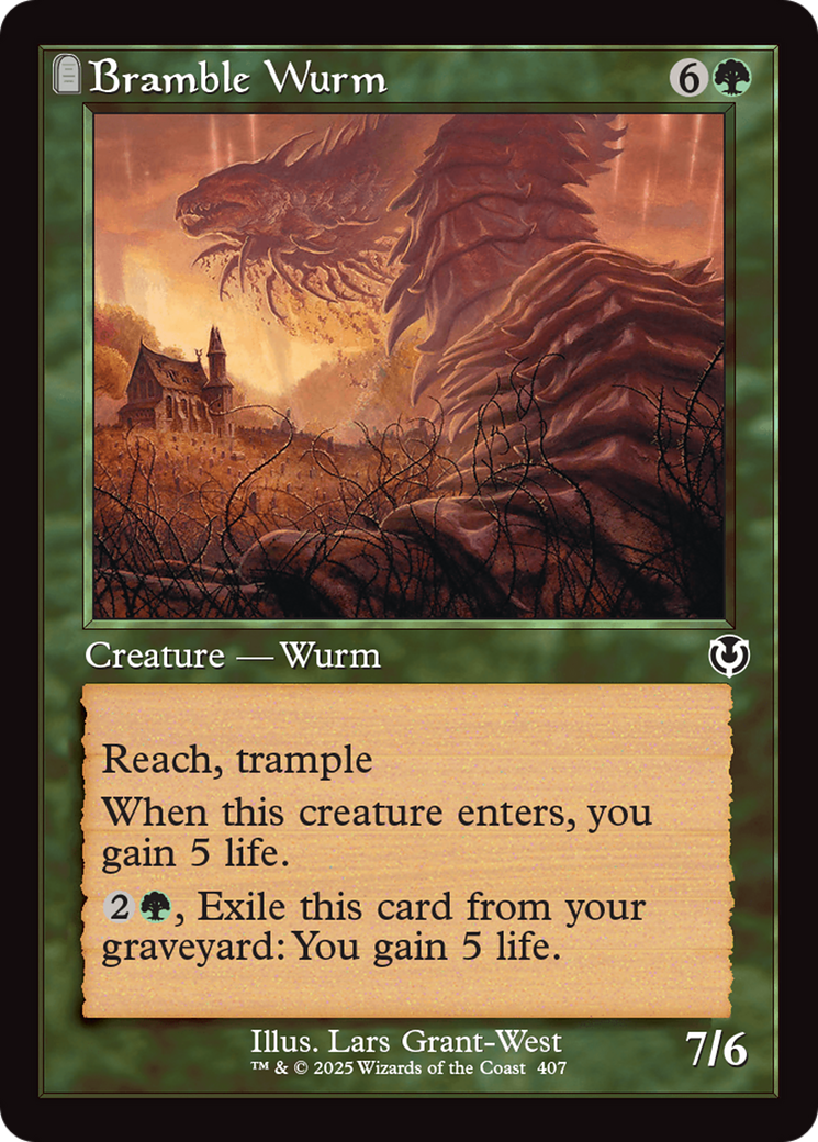 Bramble Wurm (Retro Frame) [Innistrad Remastered] | Anubis Games and Hobby