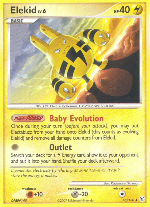 Elekid (48/130) [Diamond & Pearl: Base Set] | Anubis Games and Hobby
