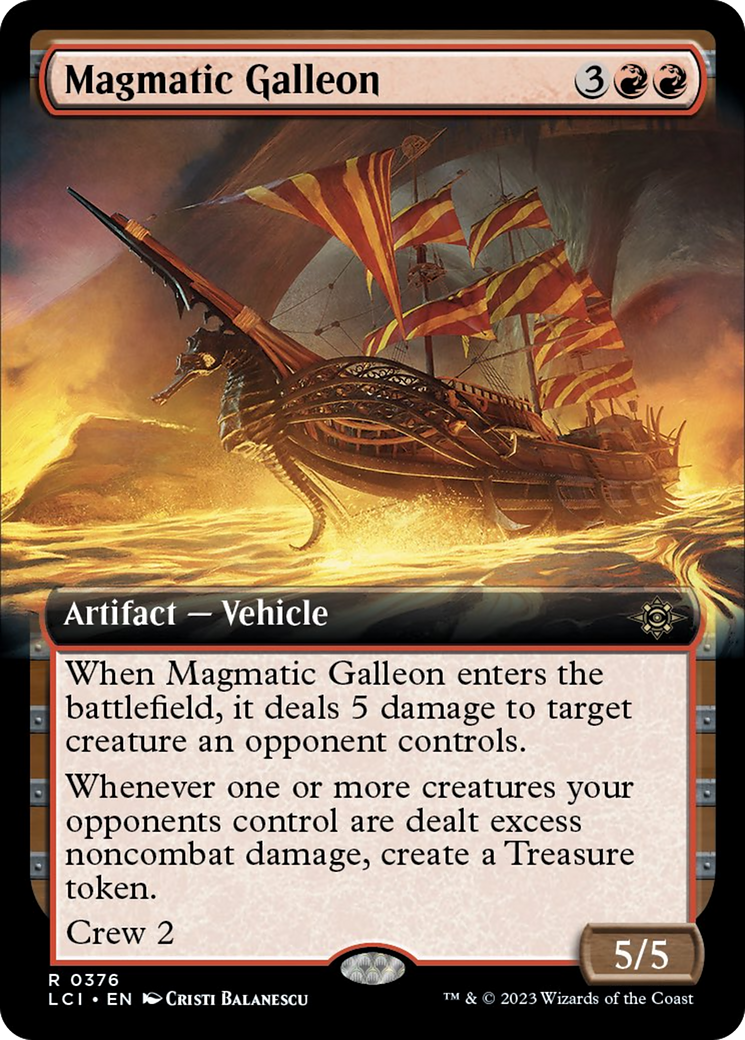 Magmatic Galleon (Extended Art) [The Lost Caverns of Ixalan] | Anubis Games and Hobby