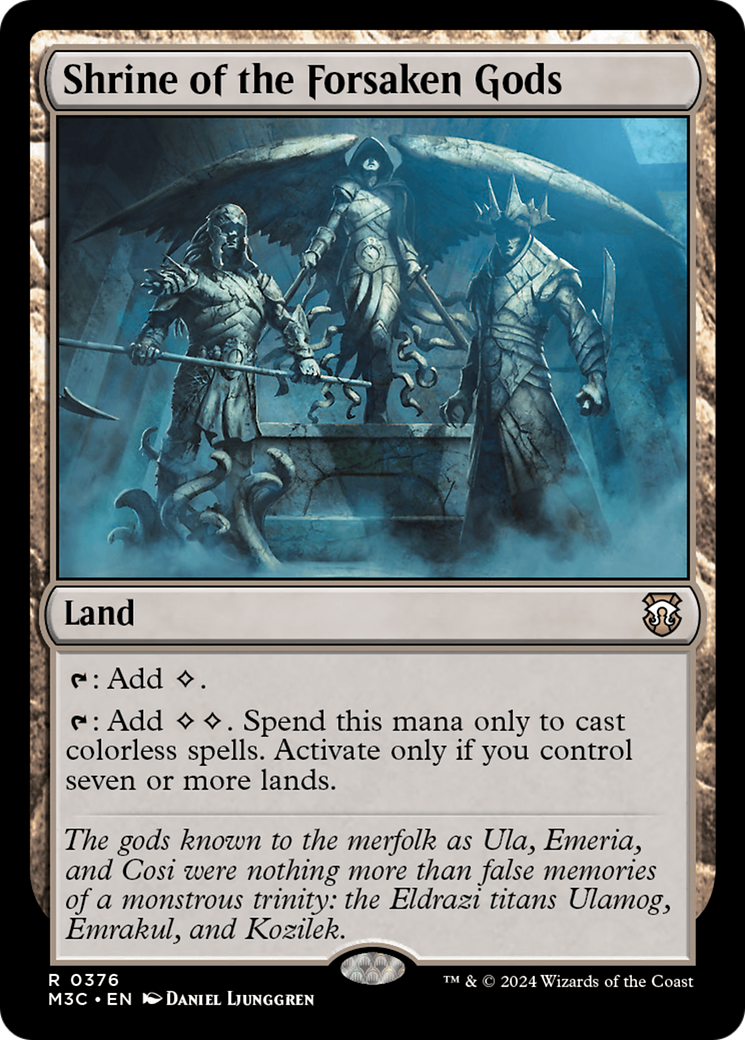 Shrine of the Forsaken Gods (Ripple Foil) [Modern Horizons 3 Commander] | Anubis Games and Hobby