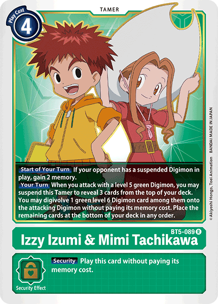 Izzy Izumi & Mimi Tachikawa [BT5-089] [Battle of Omni] | Anubis Games and Hobby