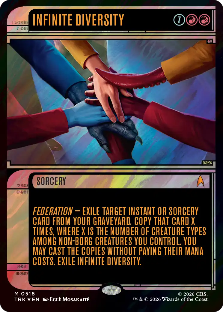 Infinite Diversity (Showcase) (Surge Foil) [Star Trek] | Anubis Games and Hobby