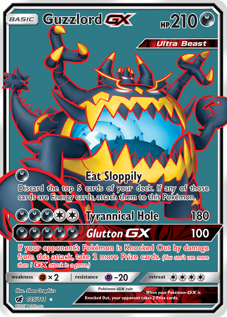 Guzzlord GX (105/111) [Sun & Moon: Crimson Invasion] | Anubis Games and Hobby