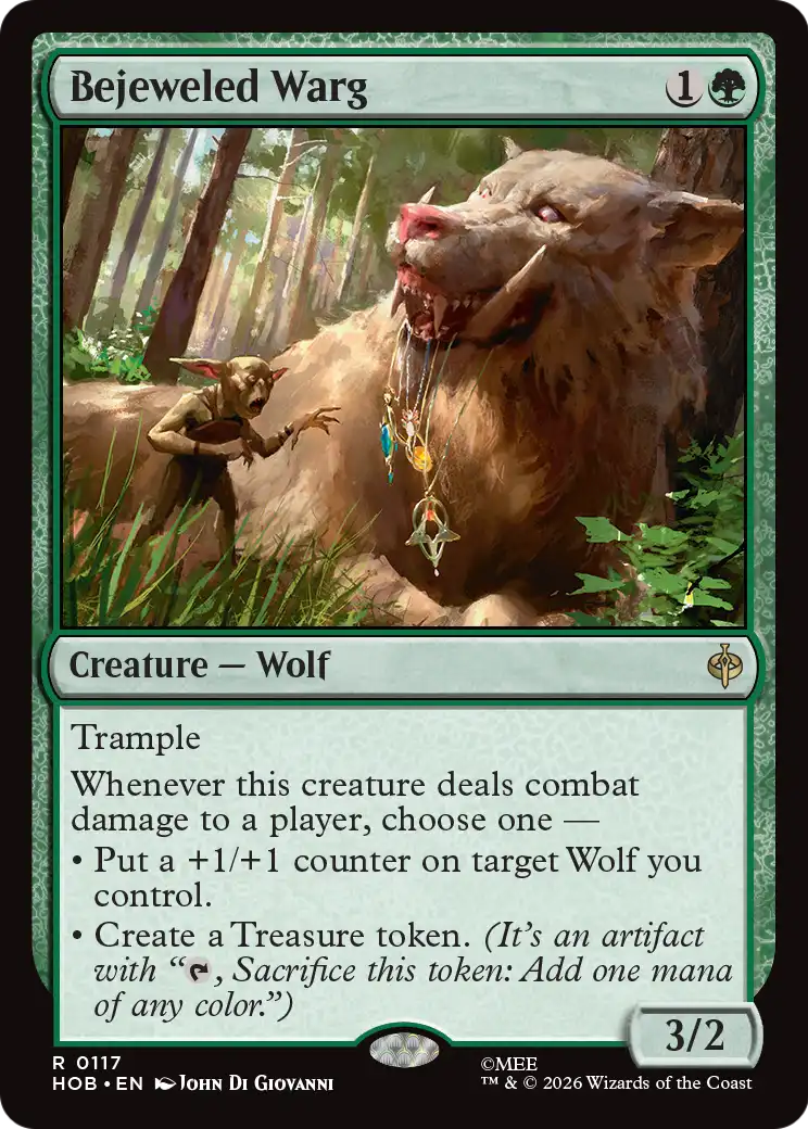 Bejeweled Warg [The Hobbit] | Anubis Games and Hobby