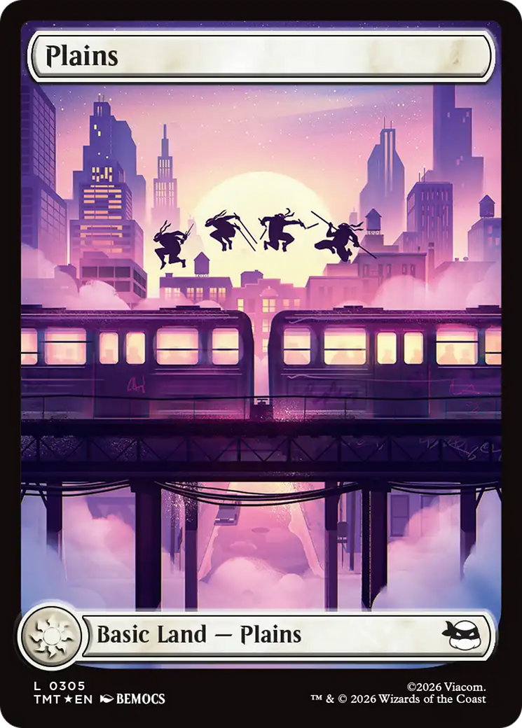 Plains (0305) (Surge Foil) [Teenage Mutant Ninja Turtles] | Anubis Games and Hobby