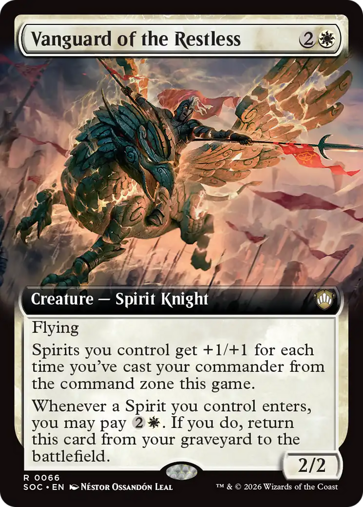 Vanguard of the Restless (Extended Art) [Secrets of Strixhaven Commander] | Anubis Games and Hobby