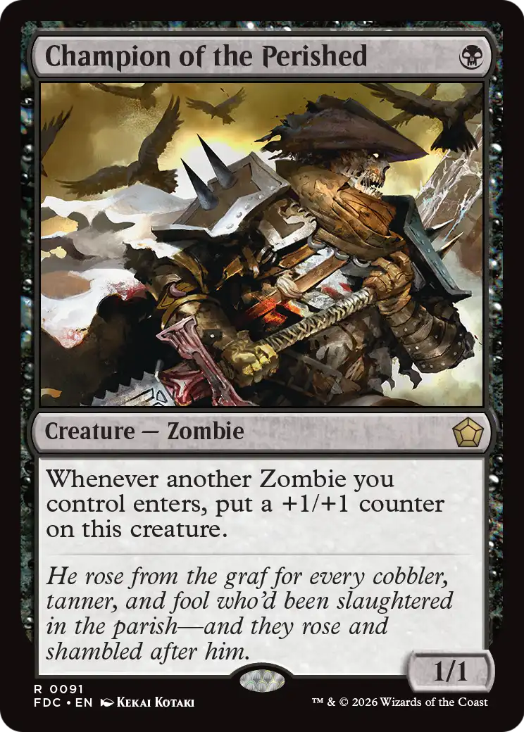 Champion of the Perished [Foundations Commander] | Anubis Games and Hobby