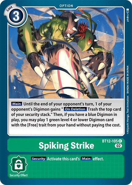 Spiking Strike [BT12-105] [Across Time] | Anubis Games and Hobby