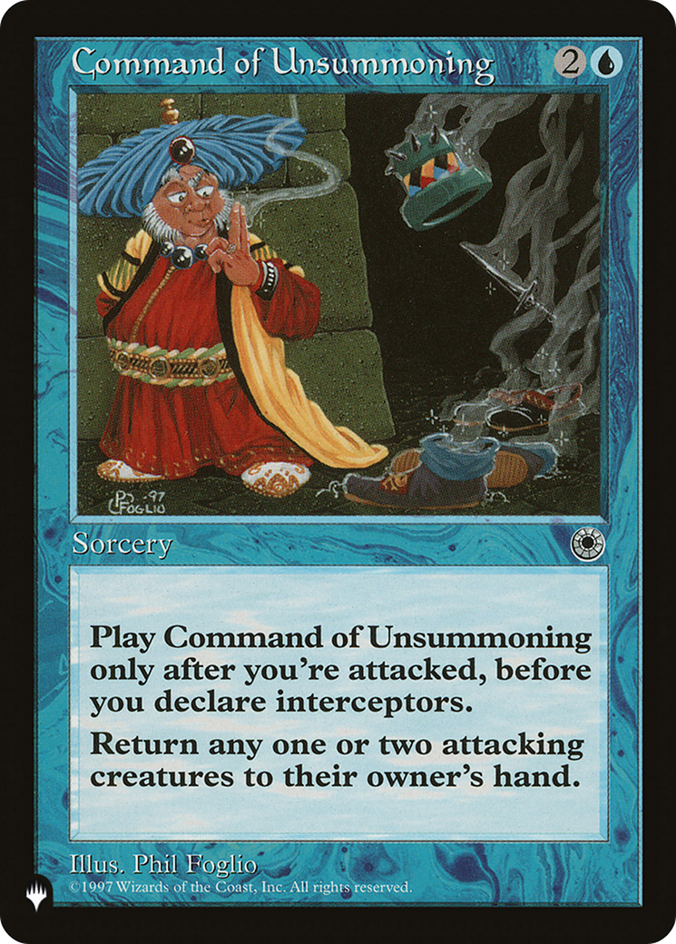 Command of Unsummoning [The List Reprints] | Anubis Games and Hobby