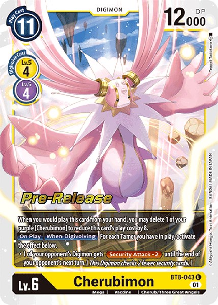 Cherubimon [BT8-043] [New Awakening Pre-Release Cards] | Anubis Games and Hobby