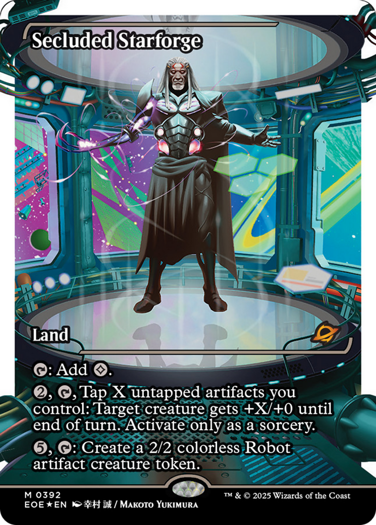 Secluded Starforge (Showcase) (Fracture Foil) [Edge of Eternities] | Anubis Games and Hobby