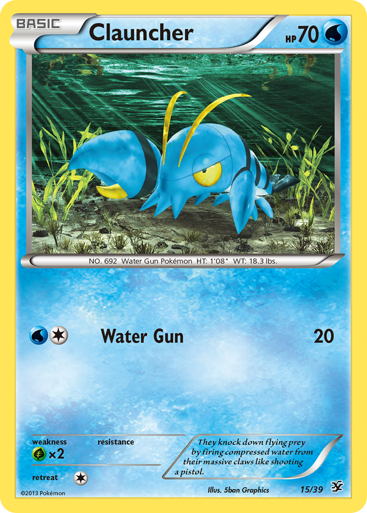 Clauncher (15/39) [XY: Kalos Starter Set] | Anubis Games and Hobby