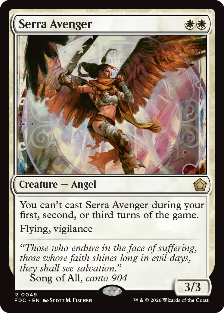 Serra Avenger [Foundations Commander] | Anubis Games and Hobby