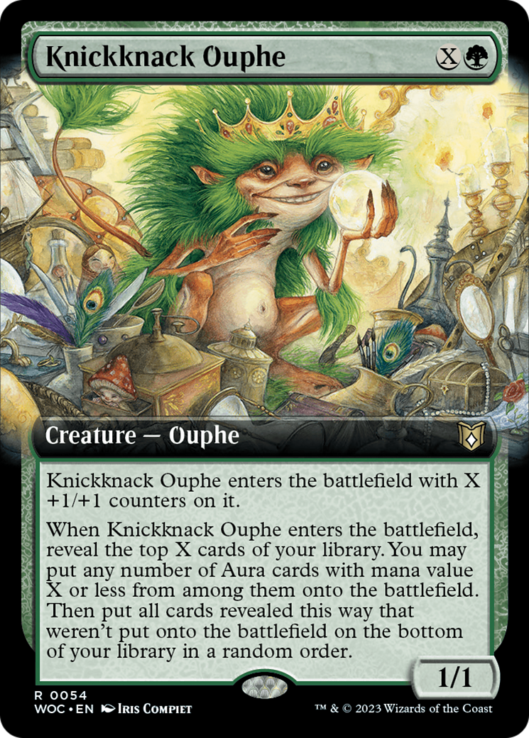 Knickknack Ouphe (Extended Art) [Wilds of Eldraine Commander] | Anubis Games and Hobby