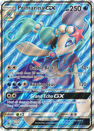 Primarina GX (SM39) (Jumbo Card) [Sun & Moon: Black Star Promos] | Anubis Games and Hobby