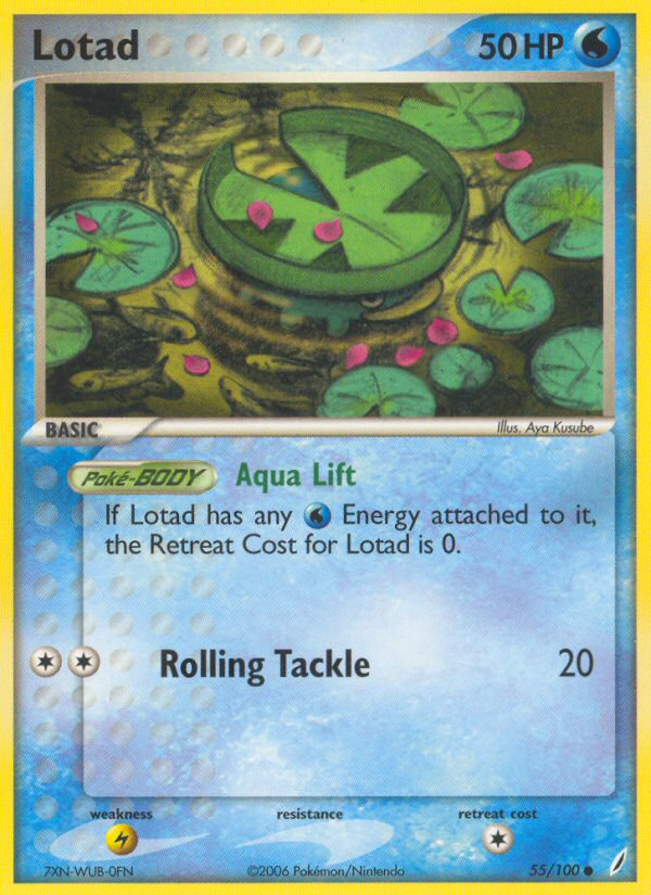 Lotad (55/100) [EX: Crystal Guardians] | Anubis Games and Hobby