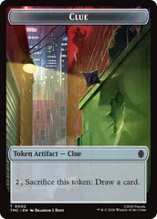 Ooze // Clue Double-Sided Token [Teenage Mutant Ninja Turtles Commander Tokens] | Anubis Games and Hobby