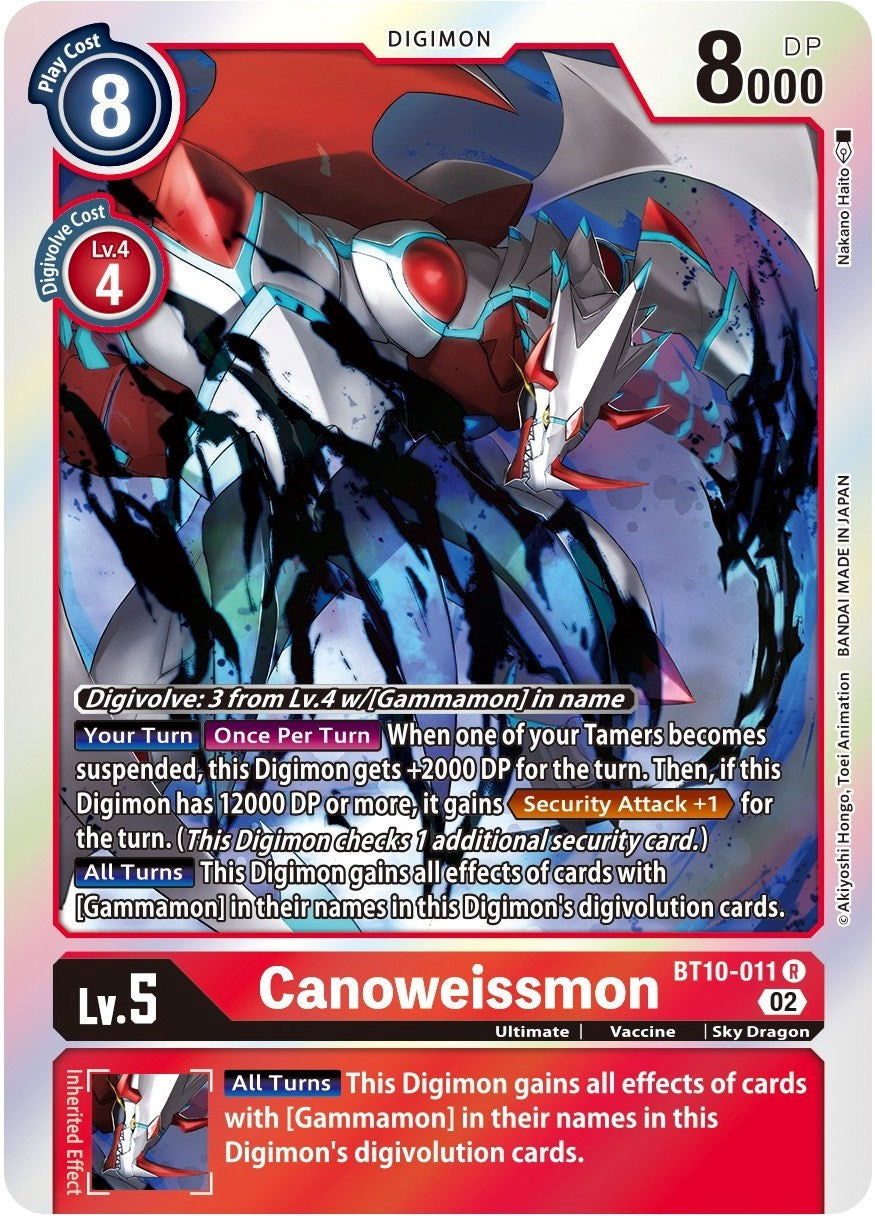 Canoweissmon [BT10-011] [Xros Encounter] | Anubis Games and Hobby