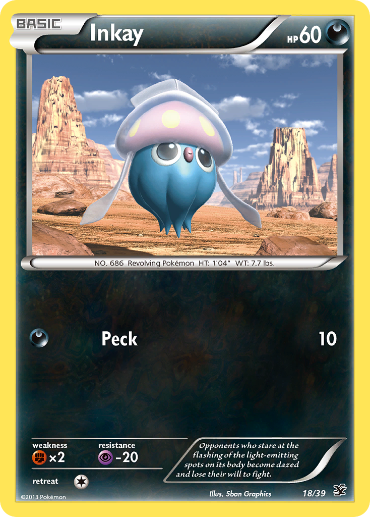 Inkay (18/39) [XY: Kalos Starter Set] | Anubis Games and Hobby