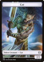 Phyrexian Goblin // Cat Double-Sided Token [Phyrexia: All Will Be One Tokens] | Anubis Games and Hobby