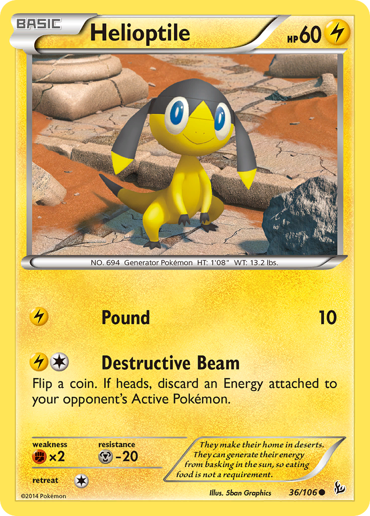 Helioptile (36/106) [XY: Flashfire] | Anubis Games and Hobby