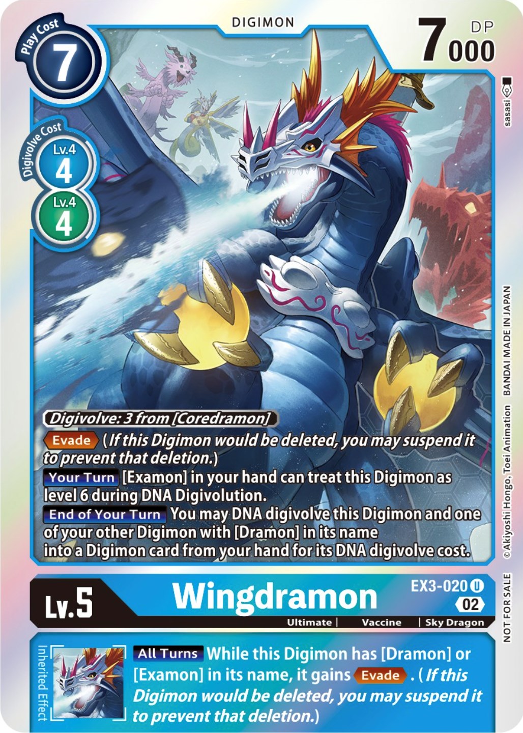 Wingdramon [EX3-020] (Alternate Art) [Draconic Roar] | Anubis Games and Hobby