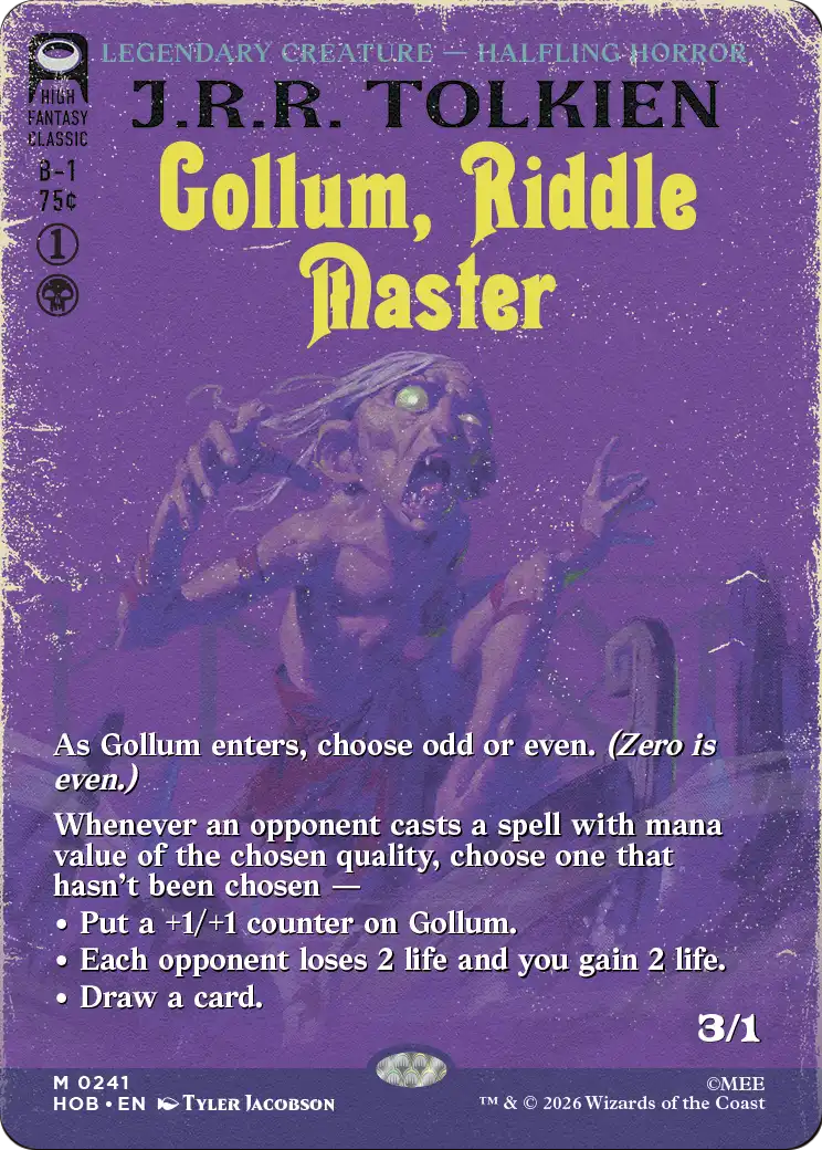 Gollum, Riddle Master (Borderless) [The Hobbit] | Anubis Games and Hobby