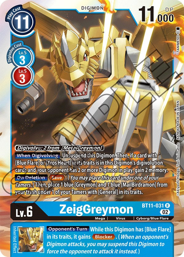 ZeigGreymon [BT11-031] [Dimensional Phase] | Anubis Games and Hobby