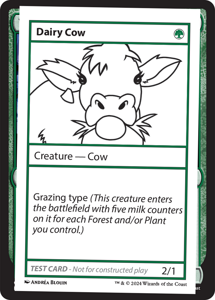 Dairy Cow [Mystery Booster 2 Playtest Cards] | Anubis Games and Hobby