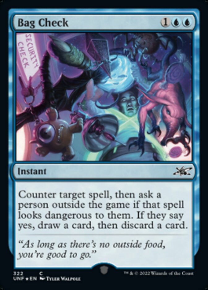 Bag Check (Galaxy Foil) [Unfinity] | Anubis Games and Hobby