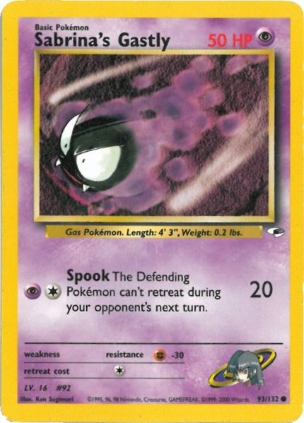 Sabrina's Gastly (93/132) [Gym Heroes Unlimited] | Anubis Games and Hobby