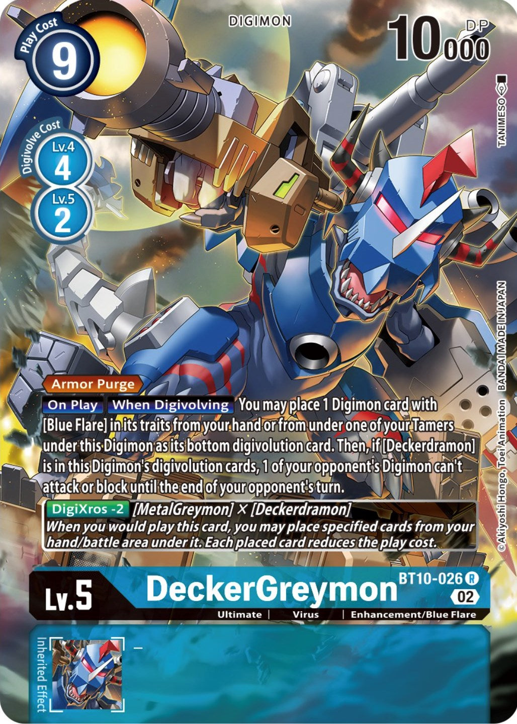 DeckerGreymon [BT10-026] (Alternate Art) [Xros Encounter] | Anubis Games and Hobby