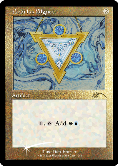 Azorius Signet (Retro) (Foil Etched) [Secret Lair Drop Series] | Anubis Games and Hobby