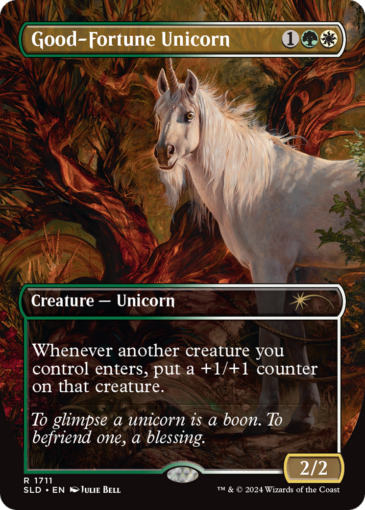 Good-Fortune Unicorn (Rainbow Foil) [Secret Lair Drop Series] | Anubis Games and Hobby