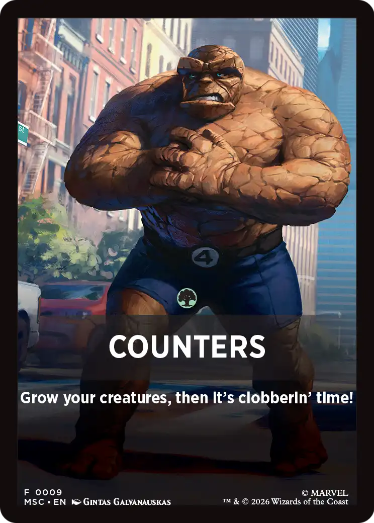 Counters Theme Card [Marvel Super Heroes Commander] | Anubis Games and Hobby