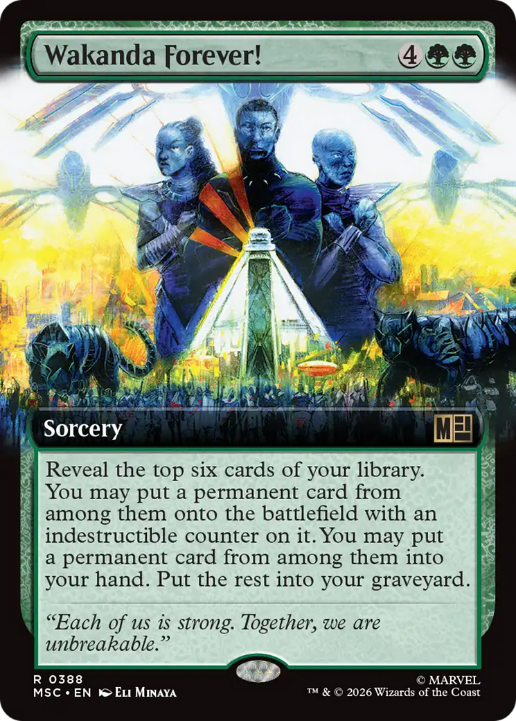 Wakanda Forever! (Extended Art) [Marvel Super Heroes Commander] | Anubis Games and Hobby