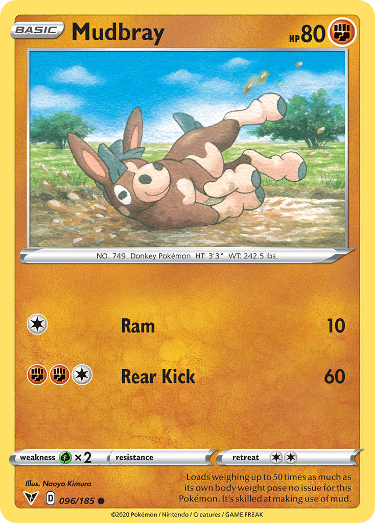 Mudbray (096/185) [Sword & Shield: Vivid Voltage] | Anubis Games and Hobby