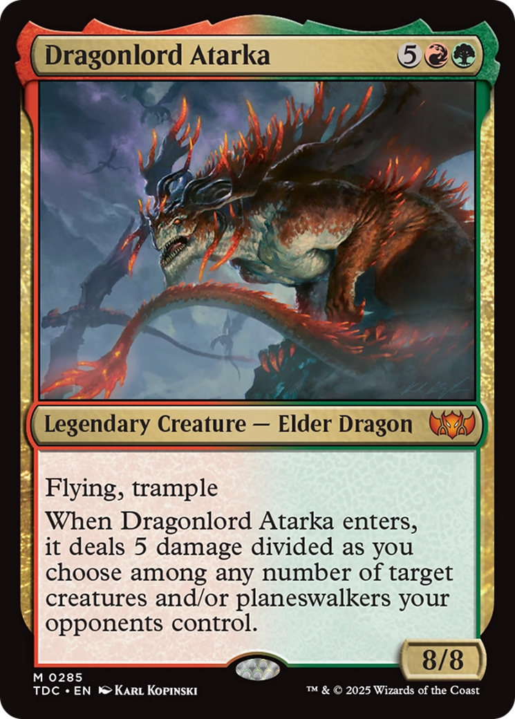 Dragonlord Atarka [Tarkir: Dragonstorm Commander] | Anubis Games and Hobby