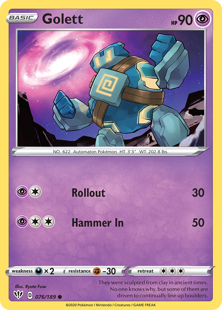 Golett (076/189) [Sword & Shield: Darkness Ablaze] | Anubis Games and Hobby