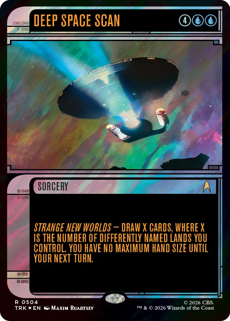 Deep Space Scan (Showcase) (Surge Foil) [Star Trek] | Anubis Games and Hobby