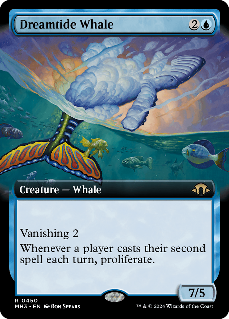 Dreamtide Whale (Extended Art) [Modern Horizons 3] | Anubis Games and Hobby