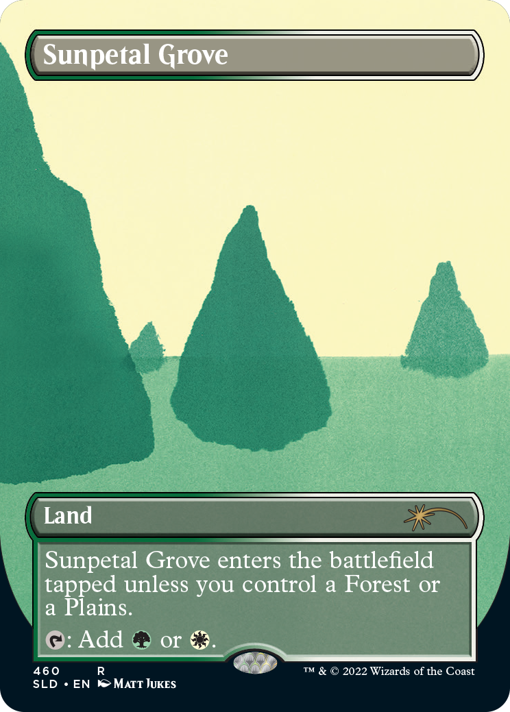 Sunpetal Grove (Borderless) [Secret Lair Drop Series] | Anubis Games and Hobby