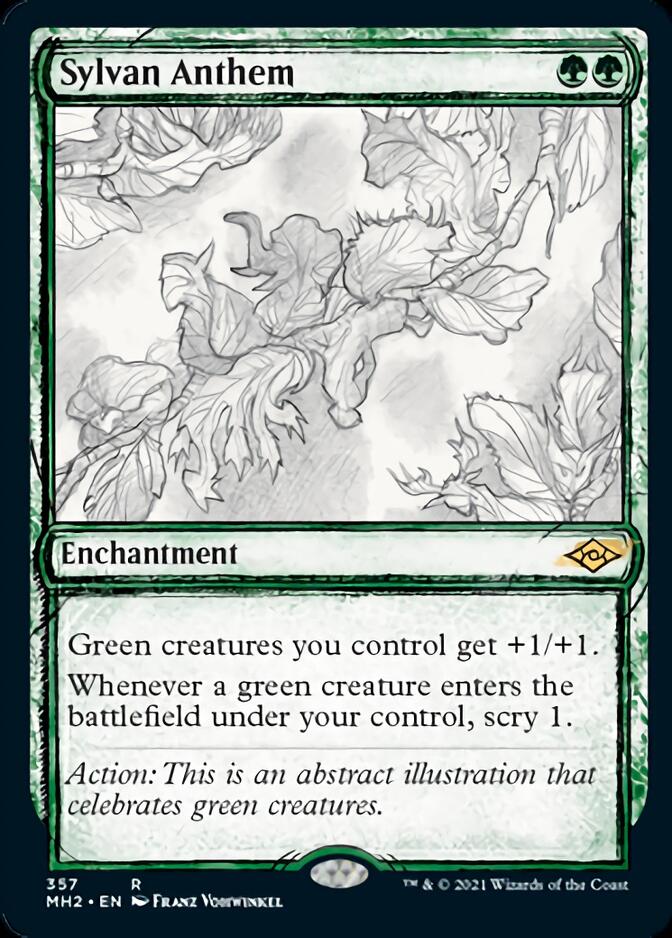 Sylvan Anthem (Sketch) [Modern Horizons 2] | Anubis Games and Hobby